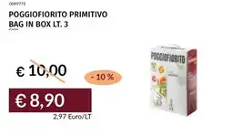 Prezzemolo e Vitale POGGIOFIORITO PRIMITIVO offerta
