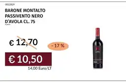 Prezzemolo e Vitale BARONE MONTALTO PASSIVENTO NERO D'AVOLA offerta