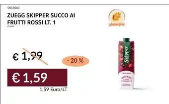 Prezzemolo e Vitale ZUEGG SKIPPER SUCCO AI FRUTTI ROSSI offerta