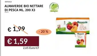 Prezzemolo e Vitale ALMAVERDE BIO NETTARE DI PESCA offerta