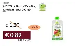 Prezzemolo e Vitale BIOITALIA FRULLATO MELA, KIWI E SPINACI offerta