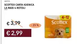Prezzemolo e Vitale SCOTTTEX CARTA IGIENICA LA MAXI offerta