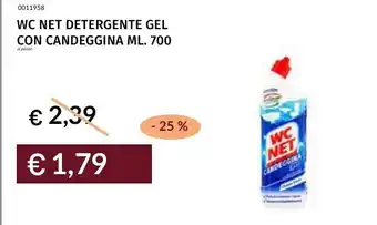Prezzemolo e Vitale WC NET DETERGENTE GEL CON CANDEGGINA offerta