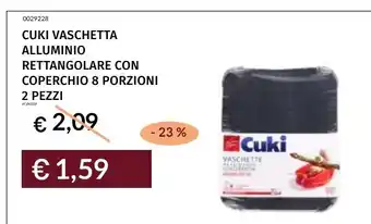 Prezzemolo e Vitale Cuki Vaschetta Alluminio offerta