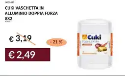 Prezzemolo e Vitale Cuki Vaschetta in alluminio doppia forza offerta