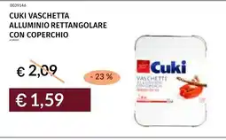 Prezzemolo e Vitale Cuki Vaschetta Alluminio Rettangolare Con Coperchio offerta