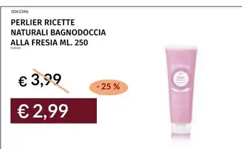 Prezzemolo e Vitale PERLIER RICETTE NATURALI BAGNODOCCIA ALLA FRESIA offerta