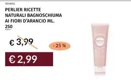 Prezzemolo e Vitale PERLIER RICETTE NATURALI BAGNOSCHIUMA AI FIORI D'ARANCIO offerta