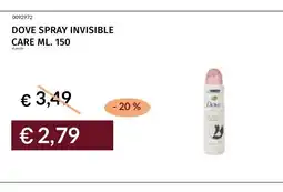 Prezzemolo e Vitale DOVE SPRAY INVISIBLE CARE offerta