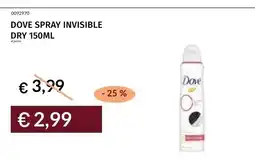 Prezzemolo e Vitale DOVE SPRAY INVISIBLE DRY offerta