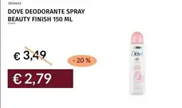 Prezzemolo e Vitale Dove Deodorante Spray Beauty Finish offerta