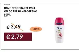 Prezzemolo e Vitale DOVE DEODORANTE ROLL ON GO FRESH MELOGRANO offerta