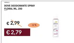 Prezzemolo e Vitale DOVE DEODORANTE SPRAY FLORAL offerta
