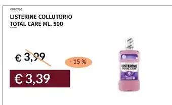 Prezzemolo e Vitale Listerine Collutorio Total Care offerta
