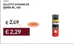 Prezzemolo e Vitale GILLETTE SCHIUMA DA BARBA offerta