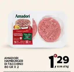 Extra Supermercati Amadori Hamburger di tacchino offerta
