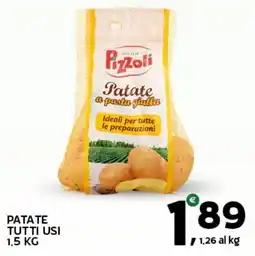 Extra Supermercati Pizzoli Patate a pasta gialla offerta