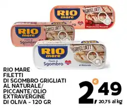 Extra Supermercati RIO MARE FILETTI DI SGOMBRO GRIGLIATI offerta