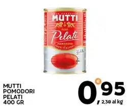 Extra Supermercati MUTTI POMODORI PELATI offerta