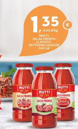 Extra Supermercati MUTTI SALSA PRONTA CLASSICA/DATTERINI/CILIEGINI offerta