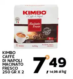 Extra Supermercati KIMBO CAFFÈ DI NAPOLI MACINATO FRESCO offerta
