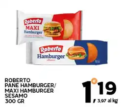 Extra Supermercati Roberto Pane Hamburger/Maxi Hamburger Sesamo offerta