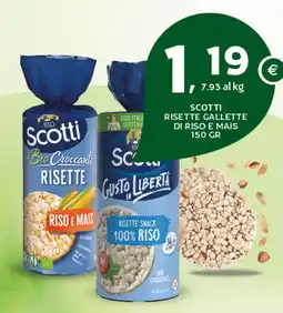 Extra Supermercati Scotti Risette Gallette di Riso e Mais offerta