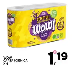 Extra Supermercati WOW CARTA IGIENICA offerta
