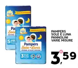 Extra Supermercati Pampers Sole e Luna Pannolini offerta
