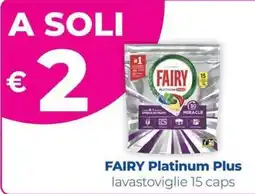 Acqua & Sapone FAIRY Platinum Plus lavastoviglie 15 caps offerta