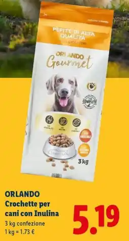 Lidl ORLANDO Crochette per cani con Inulina offerta