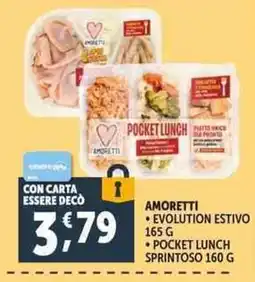 Deco Supermercati AMORETTI POCKET LUNCH offerta