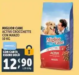 Deco Supermercati Miglior Cane Active Crocchette con Manzo offerta