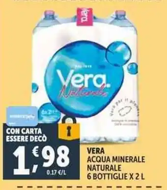 Deco Supermercati Vera Acqua Minerale Naturale offerta