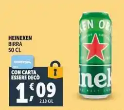 Deco Supermercati Heineken Birra offerta