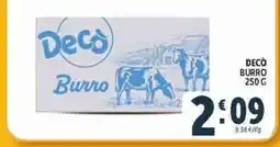 Deco Supermercati Decò Burro offerta