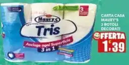 Maury's Carta Casa Maury's Tris offerta
