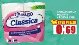 Maury's Carta igienica Maury's Classica offerta