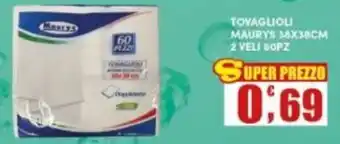 Maury's Tovaglioli Maury's offerta