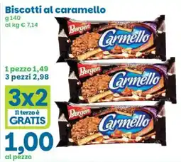 Prix Quality Biscotti al caramello Bergen Carmello offerta