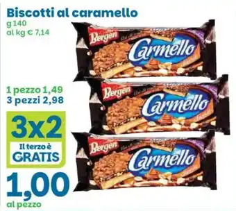 Prix Quality Biscotti al caramello Bergen Carmello offerta