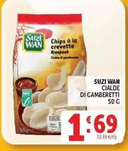 Deco Supermercati SUZI WAN CIALDE DI GAMBERETTI offerta