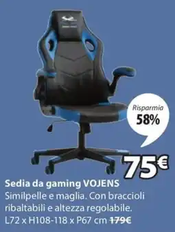 JYSK Sedia da gaming VOJENS offerta