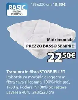 JYSK Trapunta in fibra storfjellet offerta