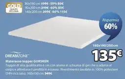 JYSK Materasso topper GURSKEN offerta