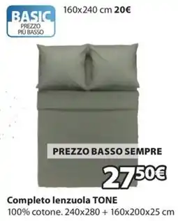 JYSK Completo lenzuola TONE offerta