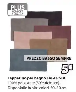 JYSK Tappetino per bagno FAGERSTA offerta