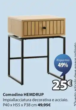 JYSK Comodino HEMDRUP offerta
