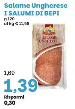 Prix Quality Salame Ungherese I SALUMI DI BEPI offerta