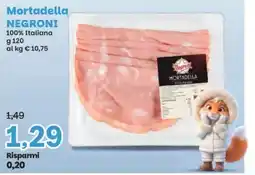 Prix Quality Mortadella NEGRONI offerta